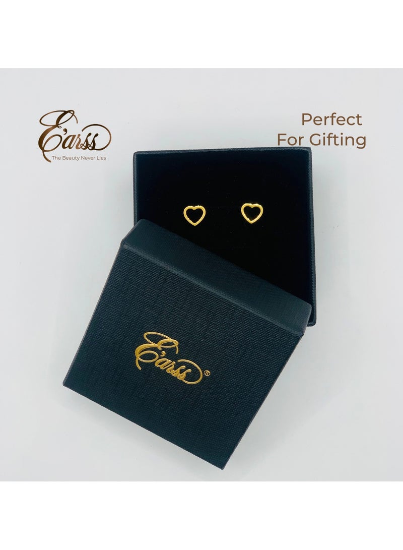 ايرس فتح مسمار القلب الذهبي | ستانلس ستيل | مطلية بالذهب عيار 18 قيراط - Image 3