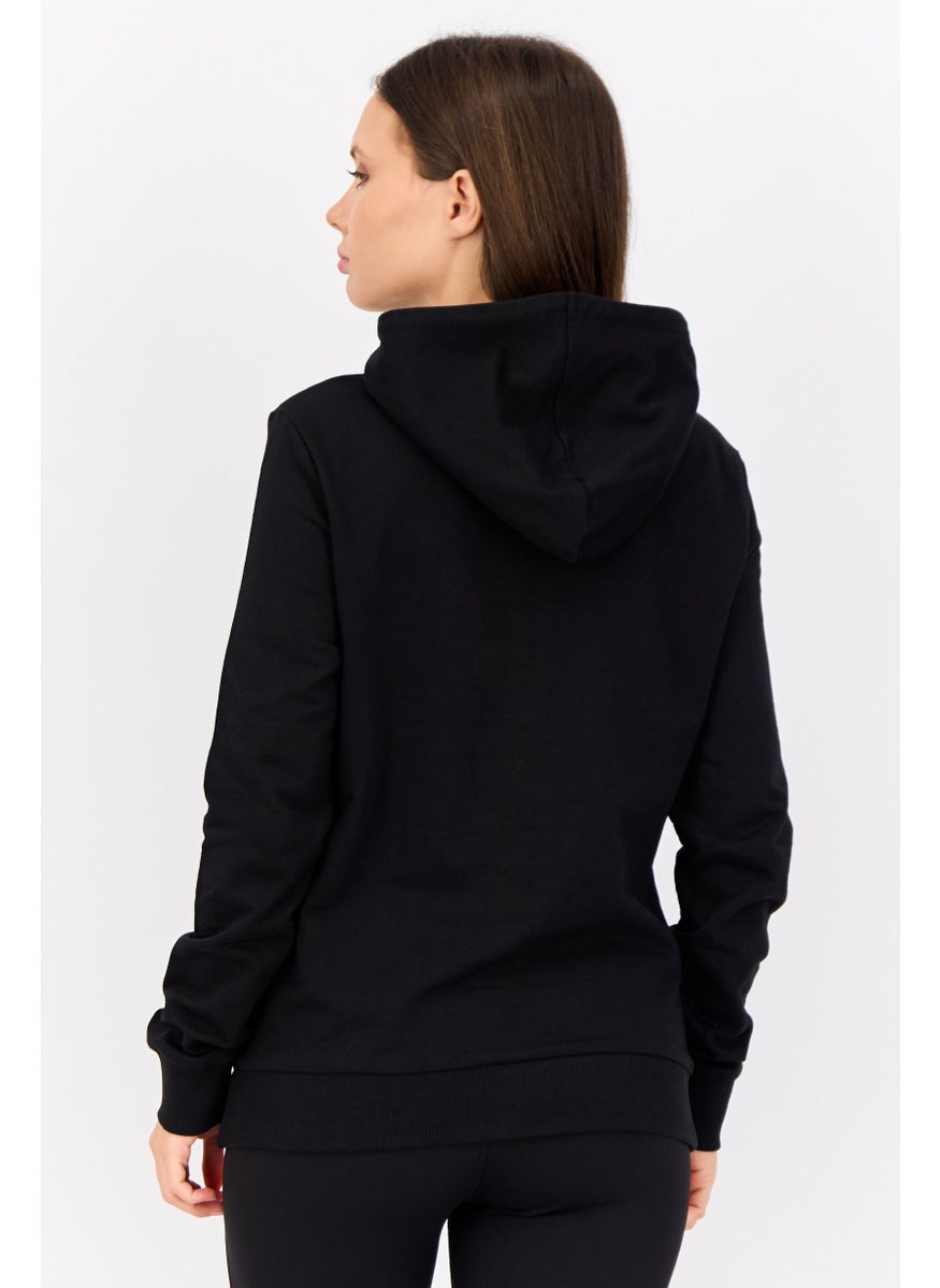 PUMA Women Sportswear Fit Outdoor Sweatshirt, Black  - Image 4