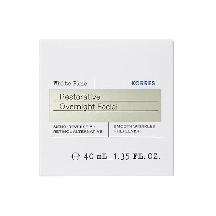 KORRES White Pine Restorative Overnight Facial Cream, Night Face Moisturizer for Mature Skin with Meno Reverse Technology and Retinol Alternative, Smoothing and Hydrating Cream for Women, 1.35 Fl Oz - Image 2