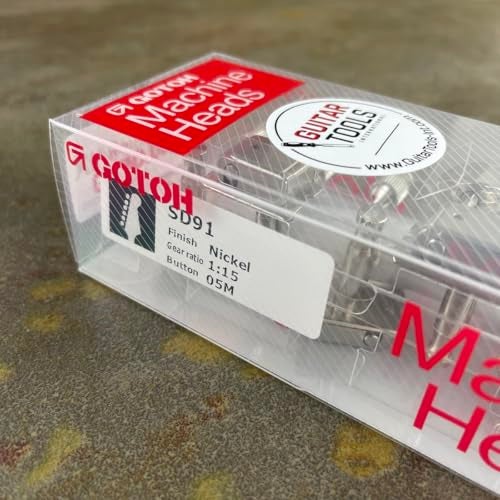 Gotoh Vintage Oval Knob Tuners Nickel (6-in-a-line) - Image 5
