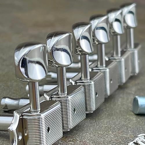 Gotoh Vintage Oval Knob Tuners Nickel (6-in-a-line) - Image 4
