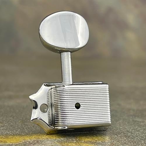Gotoh Vintage Oval Knob Tuners Nickel (6-in-a-line) - Image 1
