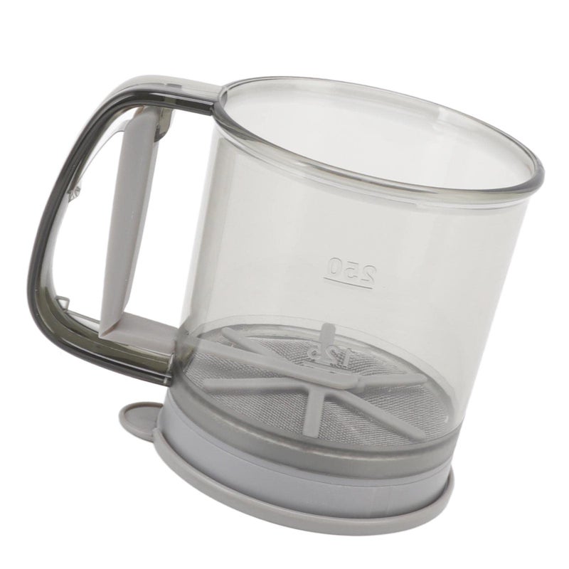 Efficient Hand Press Flour Sifter Cup ABS Material with Lid for Home Baking Kitchen Tools - Image 5