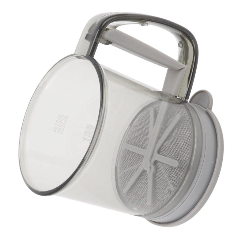 Efficient Hand Press Flour Sifter Cup ABS Material with Lid for Home Baking Kitchen Tools - Image 4