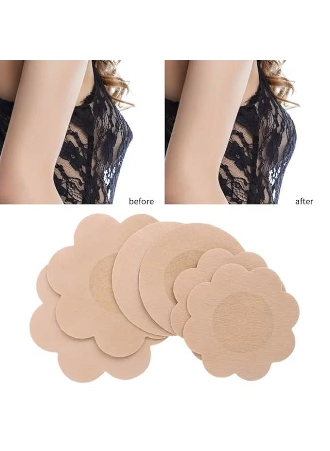 10pcs Disposable Breast Covers, Seamless Breathable Self-Adhesive Invisible Bra, Nipple Cover Pad. (Flower) - Image 3