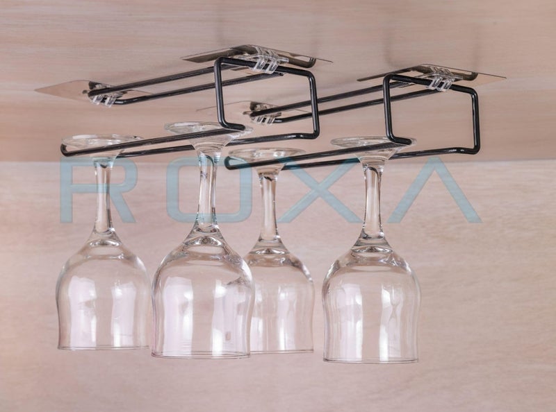 ROXA Stainless Steel Drill Free Self-Adhesive Paper Roll Holder Tissue Paper Stand Wine Glass Holder Kitchen Towel Holder for Kitchen Bathroom Toilet (Pack of 1) - Image 5