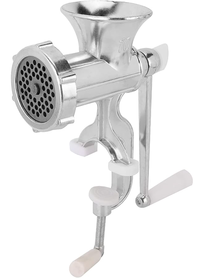 erorex Meat Grinder Household Manual Meat Grinder Hand Crank Meat Vegetable Mincer Grinding Machine Kitchen Tool For Mincing Meat And Sauces Household Pork Meat Mincer 7.0 X 3.9 X 9.6 In Silver - Image 1