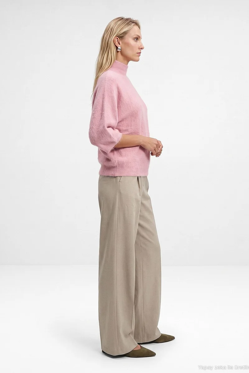 Dilvin Blush Pink DILVIN Women's Wool-Blend Sweater for Women | Best Price UAE