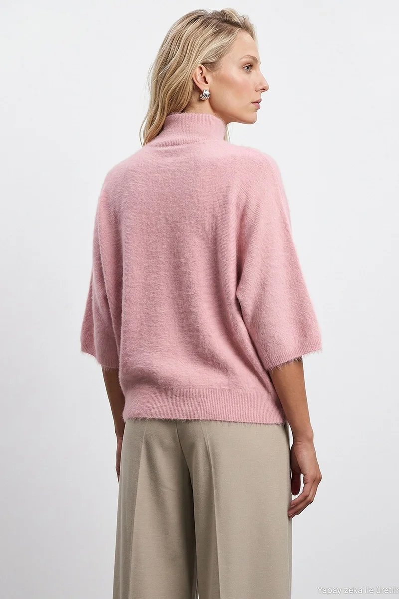 Dilvin Blush Pink DILVIN Women's Wool-Blend Sweater for Women | Best Price UAE