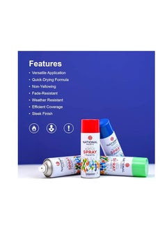 National Spray Paint - Chinese Red 484 - 400ML National Paints Fast Drying Acrylic  - Image 4
