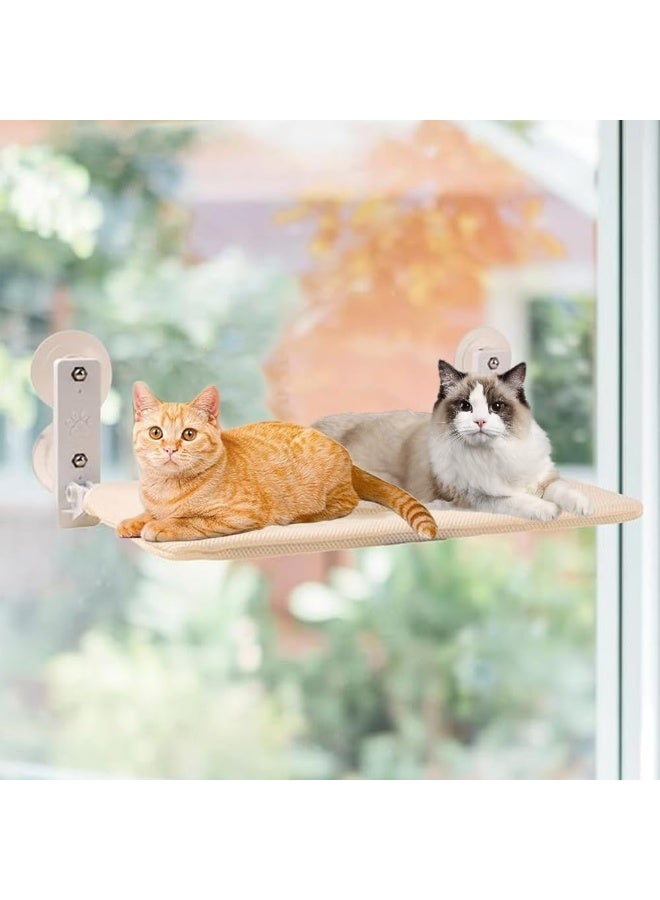 NeoStyle Cat Window Bed, Cat Hammock Perch for Window, with Cushion Bed Cover, Easy to Adjust Cat Bed, Suitable for Windowsills, Beds, Drawers, and Cabinets, Easy to Assemble - Image 1