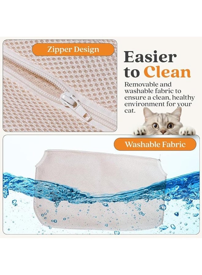 NeoStyle Cat Window Bed, Cat Hammock Perch for Window, with Cushion Bed Cover, Easy to Adjust Cat Bed, Suitable for Windowsills, Beds, Drawers, and Cabinets, Easy to Assemble - Image 4