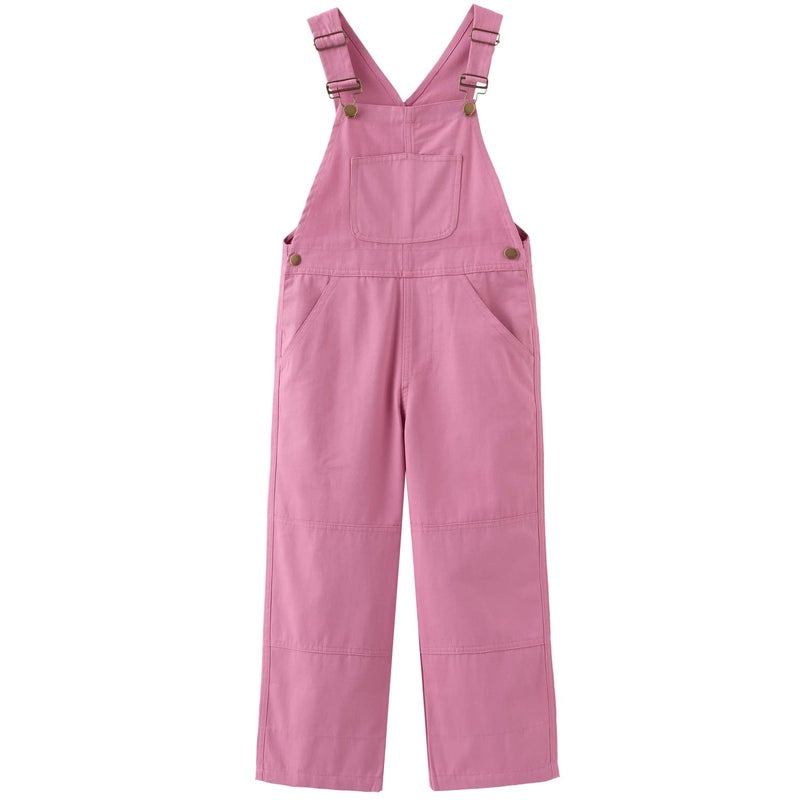 GRANDWISH Girls Pink Bib Overalls with Adjustable Shoulder Strap, Size 10 - Image 1