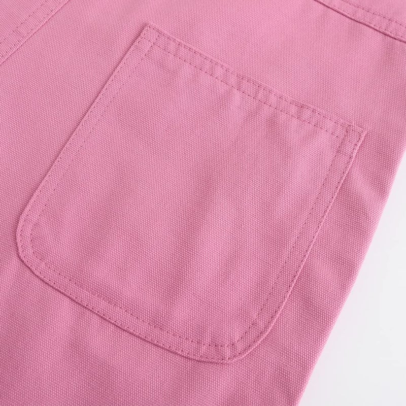 GRANDWISH Girls Pink Bib Overalls with Adjustable Shoulder Strap, Size 10 - Image 5
