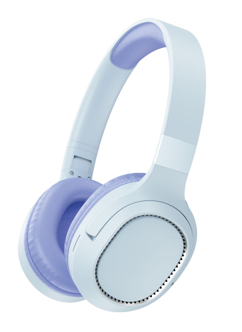 porodo - Nova Wireless Headphone / Bluetooth V5.3 / Hands-Free Calls/ Button Controls / 20H Play Time / 2H Charging Time / 400mAh Battery - Blue - Image 1
