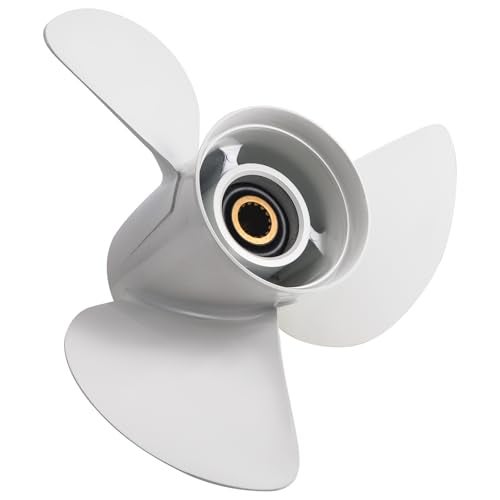 VIF OEM Upgrade 14x19-M Aluminum Boat Propeller for Yamaha 150hp 175hp 200hp 220hp 225hp 250hp 300hp F150 F175 F200 F225 Outboard Engines,15 Tooth, 6G5-45945-01-98,Rh - Image 1