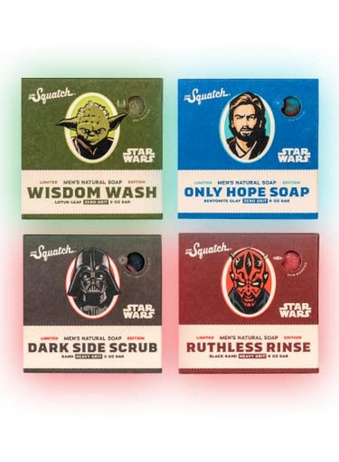 دي آر. سكواتش مجموعة صابون دكتور سكواتش ستار وورز - صابون طبيعي للرجال - عبوة من 4 قطع صابون للرجال - Image 2
