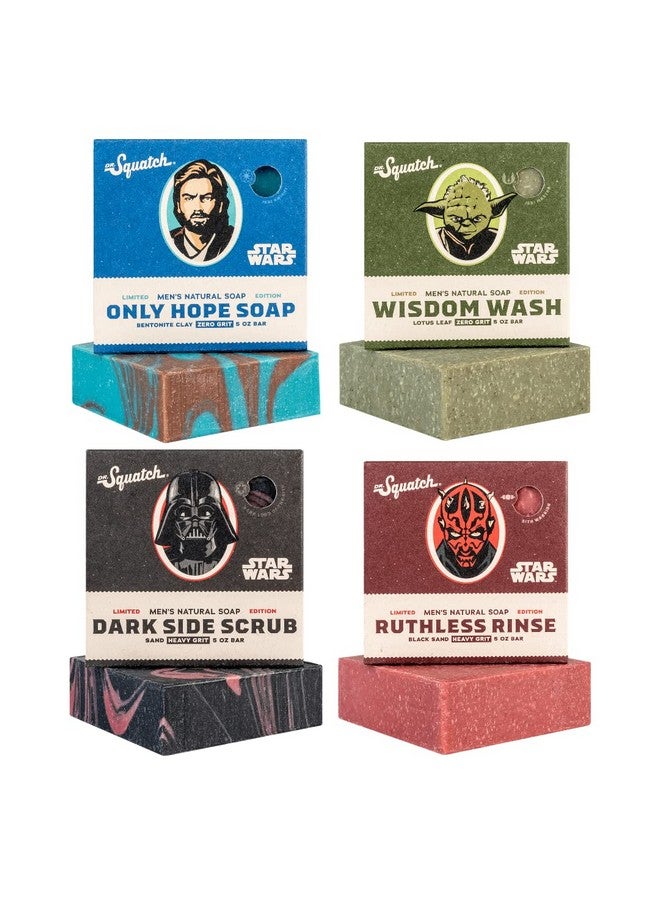 دي آر. سكواتش مجموعة صابون دكتور سكواتش ستار وورز - صابون طبيعي للرجال - عبوة من 4 قطع صابون للرجال - Image 1