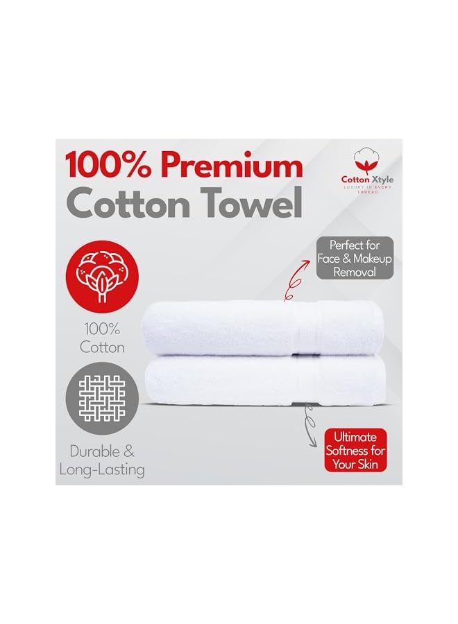 The Bros Luxury 100% Cotton Bath Towels - Pack of 2 (70 x 140 cm) - Image 2