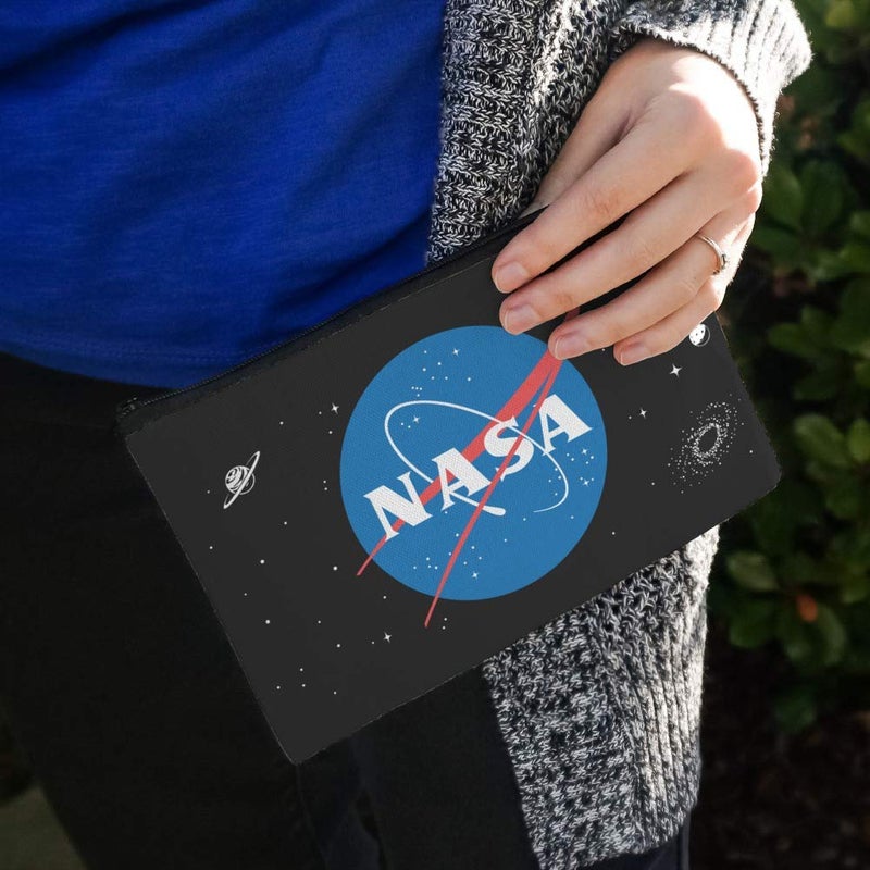 GRAPHICS & MORE NASA Official Meatball Logo Pencil Pen Organizer Zipper Pouch Case - Image 3