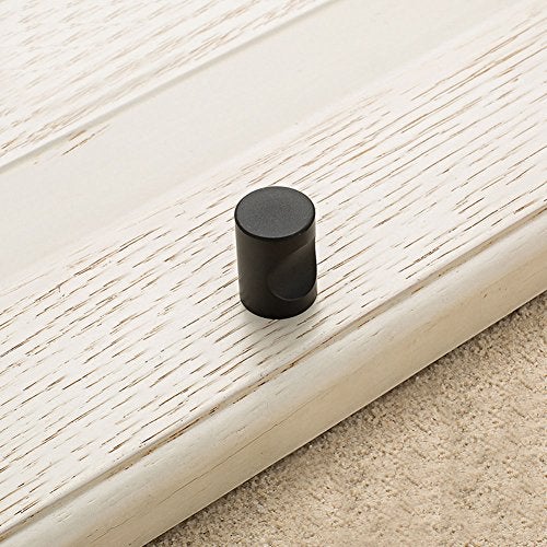 Rddconkit 12 Pcs Cylindrical Cabinet Handles,Mini Drawer Pulls Jewelry Box Knobs Black Cabinet Knobs for Windows, Wardrobes, Cabinets, Drawers - Image 3