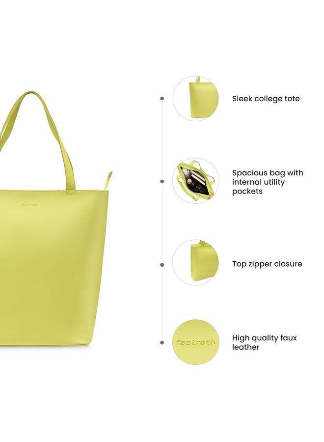 fastrack Fastrack Celery Green College Tote Bag for Women  - Image 4