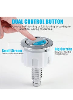 SYOSI Toilet Flush Button, Modern Compact Double Push Toilet Flush Parts, Round Dual Flush Push Button Compatible with Standard Cistern, Cistern Flush Replacement  - Image 4