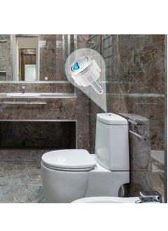 SYOSI Toilet Flush Button, Modern Compact Double Push Toilet Flush Parts, Round Dual Flush Push Button Compatible with Standard Cistern, Cistern Flush Replacement  - Image 2