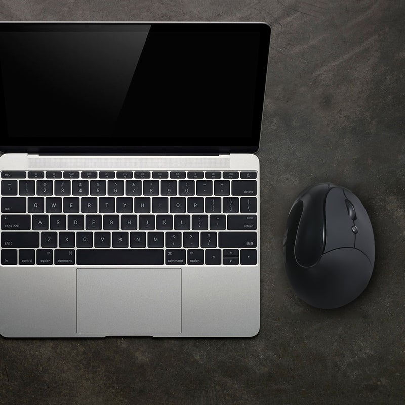فأرة USB سلكية بصرية مناسبة للجسم رأسية بخمسة أزرار لأجهزة الكمبيوتر المحمولة والحواسيب (لون أبيض) - Image 4