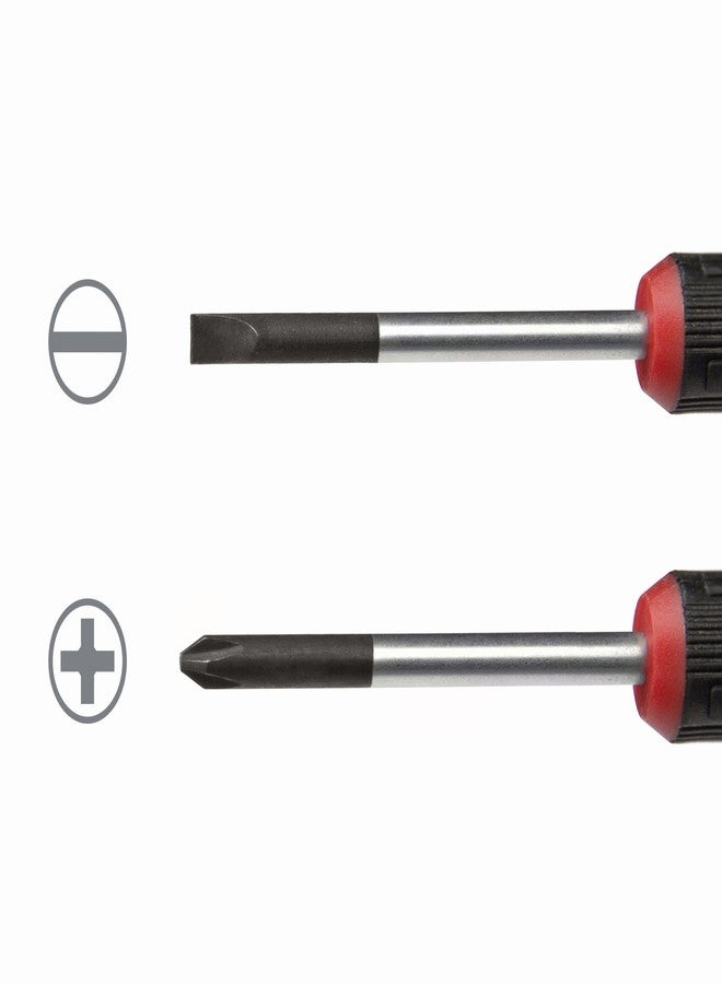 STEELMAN Precision Steel Shaft 6-Piece Long Electronics Screwdriver Set, Variety of Slotted/Phillips Sizes, Swivel-Head, Magnetic Tips - Image 5