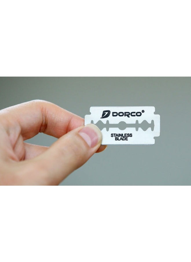 DORCO Dorco - Super Sharp Stainless Double Edge Blades - Pack of 10 Blades  - Image 2