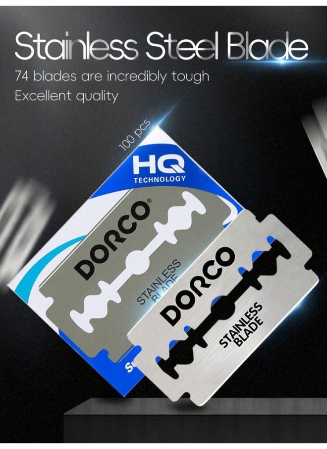 DORCO Dorco - Super Sharp Stainless Double Edge Blades - Pack of 10 Blades  - Image 3