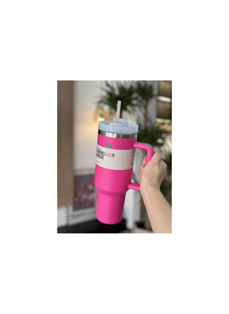 Stanley - Stanley Quencher H2.0 FlowState Stainless Steel Vacuum Insulated Tumbler with Lid and Straw for Water, Iced Tea or Coffee, Smoothie and More 40oz/1200ml - Image 1