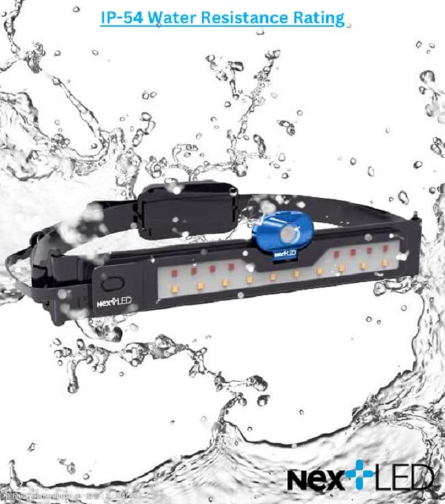 NextLED NextLED NT-6598 Multi-Function, Rechargeable Wide Beam Headlamp, Hard Hat Light/Spot/Safety Light, 3 Lights in 1, 500 Lumen, 210° Illumination, USB C Rechargeable Headlamp, Light Band Headlamp, IP-54  - Image 5