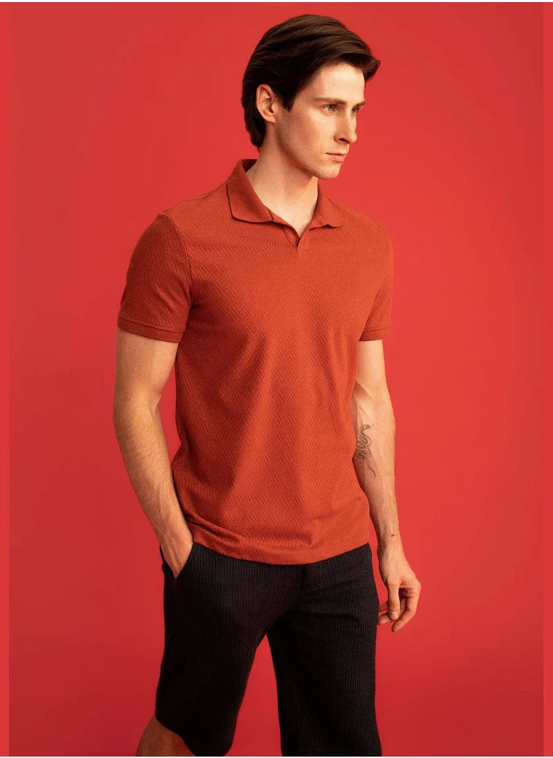 DeFacto Modern Fit Basic Short Sleeve Polo Shirt