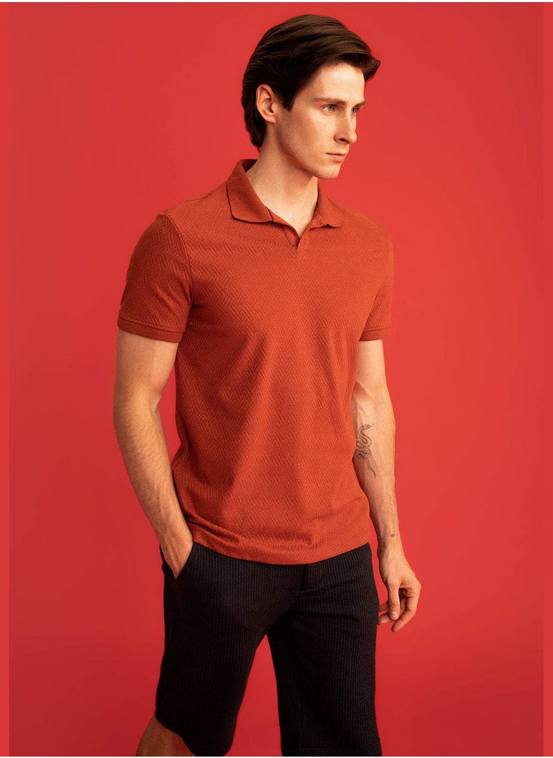 DeFacto - Modern Fit Basic Short Sleeve Polo Shirt - Image 1
