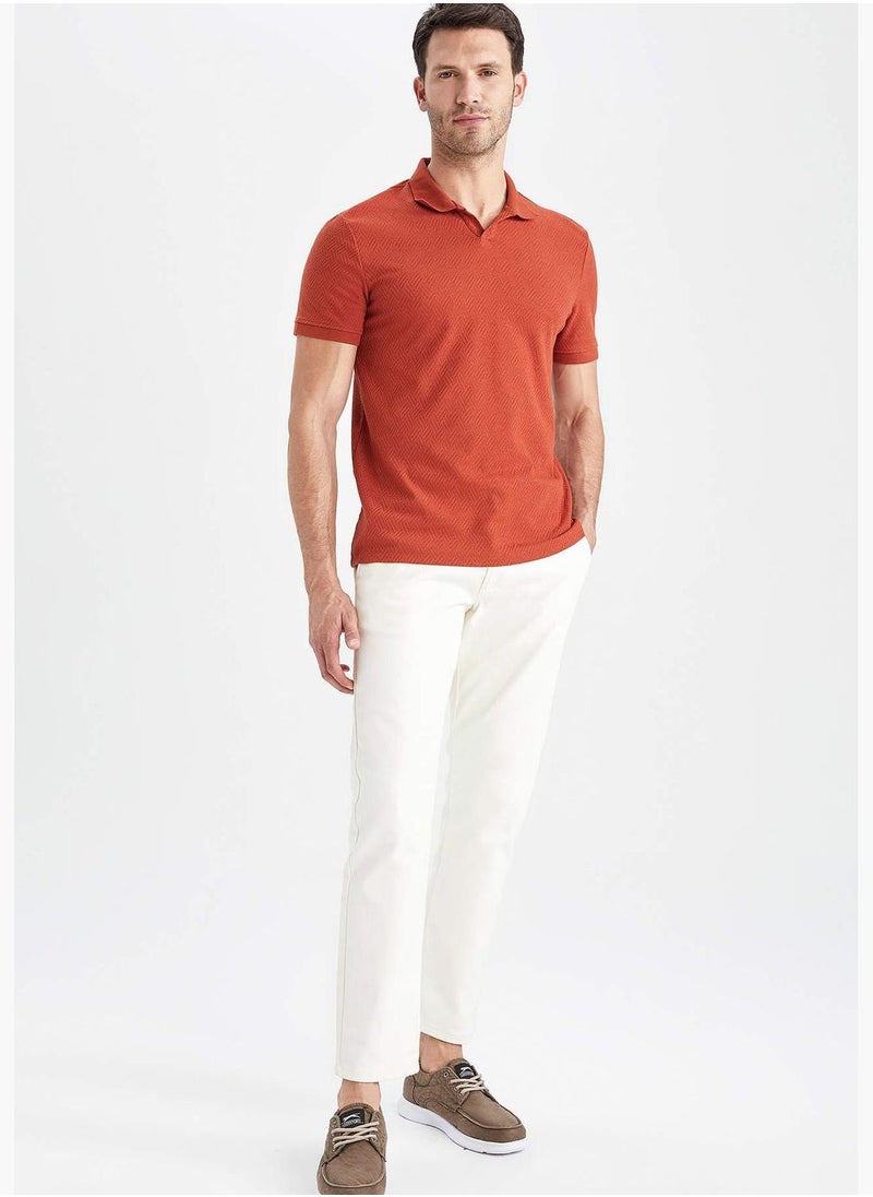 DeFacto - Modern Fit Basic Short Sleeve Polo Shirt - Image 1