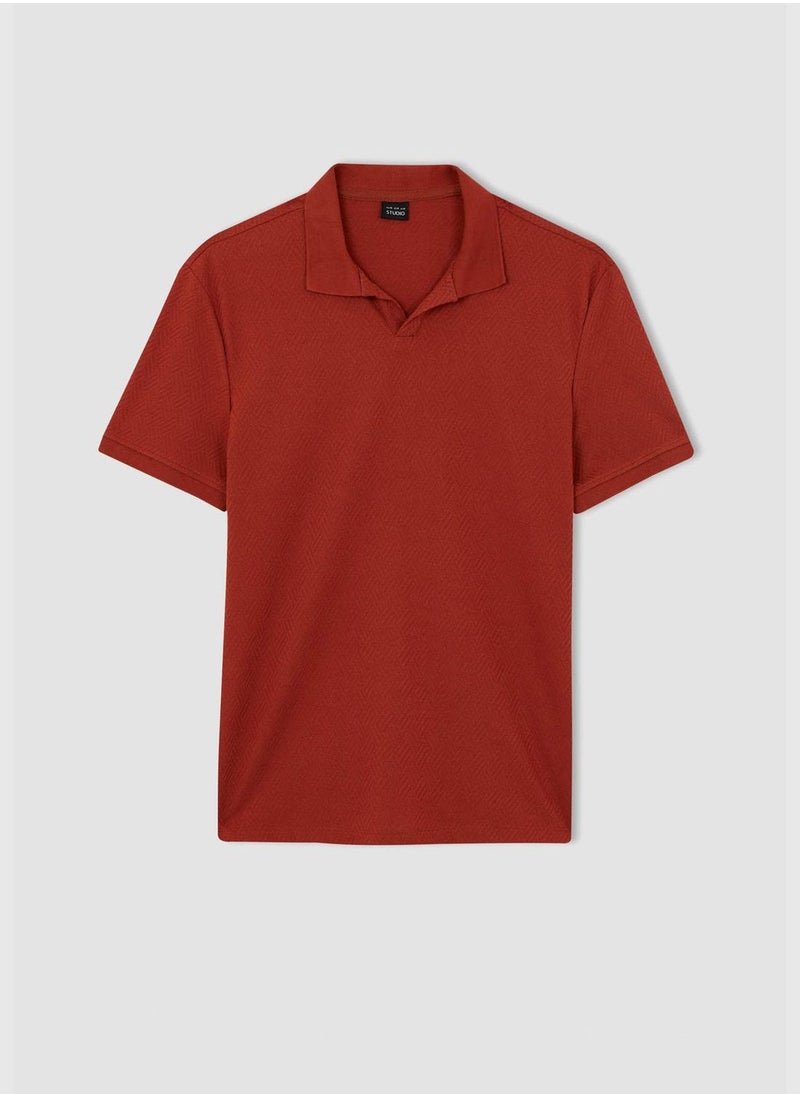 DeFacto - Modern Fit Basic Short Sleeve Polo Shirt - Image 1