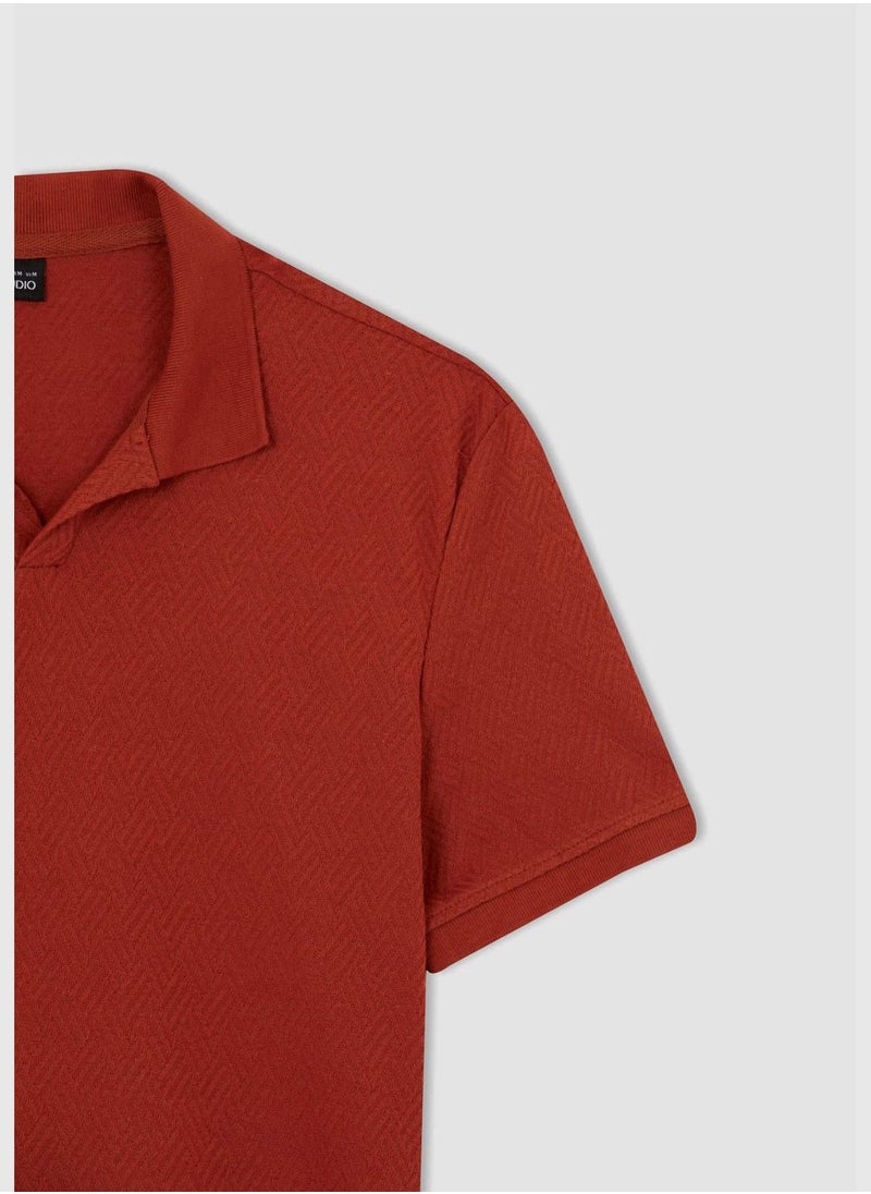 DeFacto - Modern Fit Basic Short Sleeve Polo Shirt - Image 1