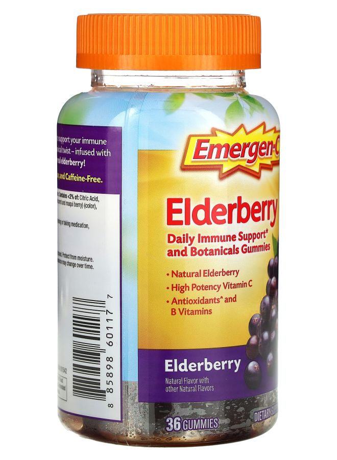 Emergen-C Elderberry Gummies 36 Gummies - Image 2