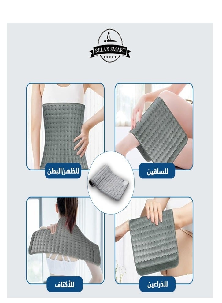Bukela Heating Pad, Electric Heat Pad for Back and Cramps, Electric Fast Heat Pad with 9 Heat Settings, 4 Timer Options, Auto Shut Off, with Belt - Image 2
