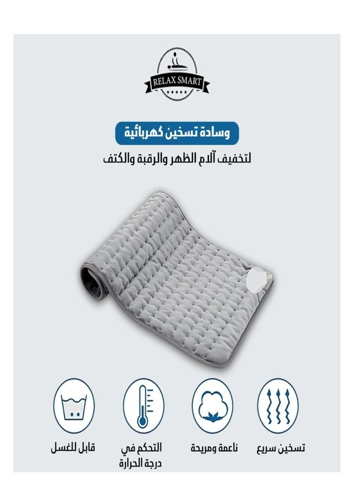 Bukela Heating Pad, Electric Heat Pad for Back and Cramps, Electric Fast Heat Pad with 9 Heat Settings, 4 Timer Options, Auto Shut Off, with Belt - Image 3