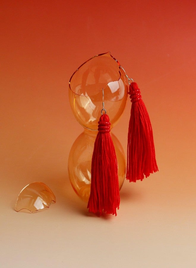 KELITCH Women Drop Dangle Earrings Tassel Earrings Thread Tassel Dangle Statement Summer Beach - Image 2