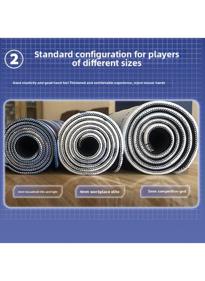 Generic - Zhu Xian Lu Xueqi Mouse Pad Oversized Guoman Beauty Antique Office Computer Rubber Lock Edge Non-slip Table Mat-Color:1000x500mm 3mm-Pattern:Lu Xueqi 007 - Image 1