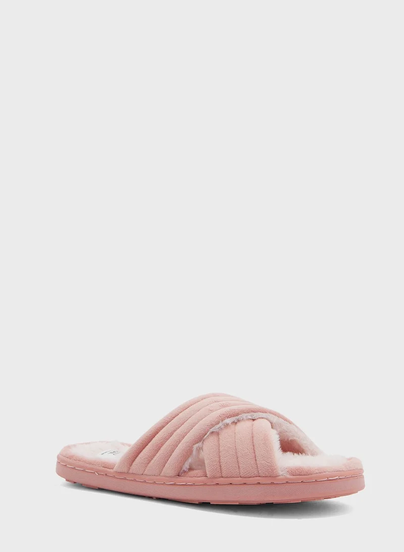 women'secret Crossover Straps Bedroom Slippers