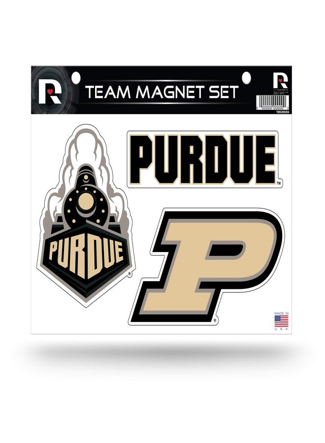 RICO NCAA Purdue Boilermakers Die Cut Team Magnet Set Sheet - Image 1