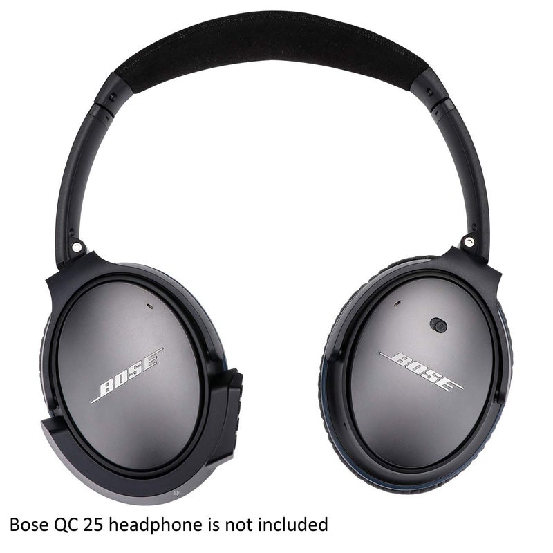 YOCOWOCO Upgraded aptX Wireless Bluetooth Adapter for Bose QuietComfort 25 QC 25Headphones with Mic/Volume Control, Black - Image 2