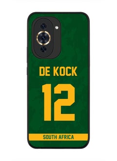 Cover for Huawei nova 10 4G Case , Rugged Black Slim fit Soft Flexible Thin Protective Phone Cases - Player Name - David Miller, Jersey Number- 10