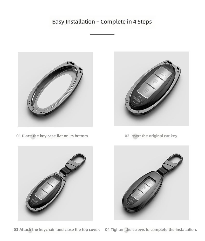 Nissan Premium Aluminum Key Case for Nissan Bluebird - High-End Car Accessory - Image 4