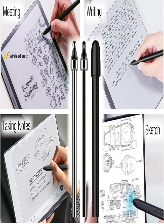WirelessFinest رؤوس بديلة لقلم سامسونج جالاكسي تاب S10 ألترا من سبائك التيتانيوم غير المستهلكة - Image 4